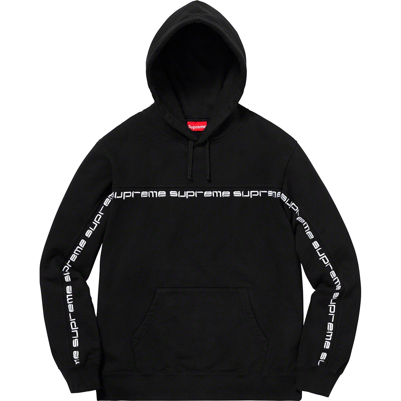 Text Stripe Hooded Sweatshirt view 8